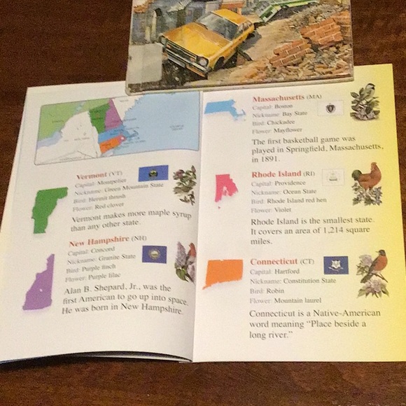 🎁5 for $10 Sale🎁50 Great States Fast Fact Book and Earthquakes - Picture 7 of 15